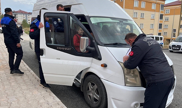 Okul servisleri denetlendi