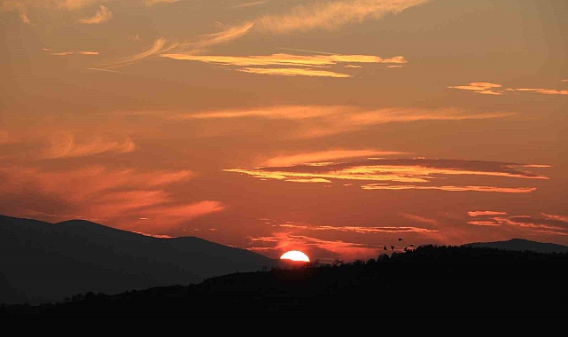 Ilgaz Dağı'nda gün batımı mest etti