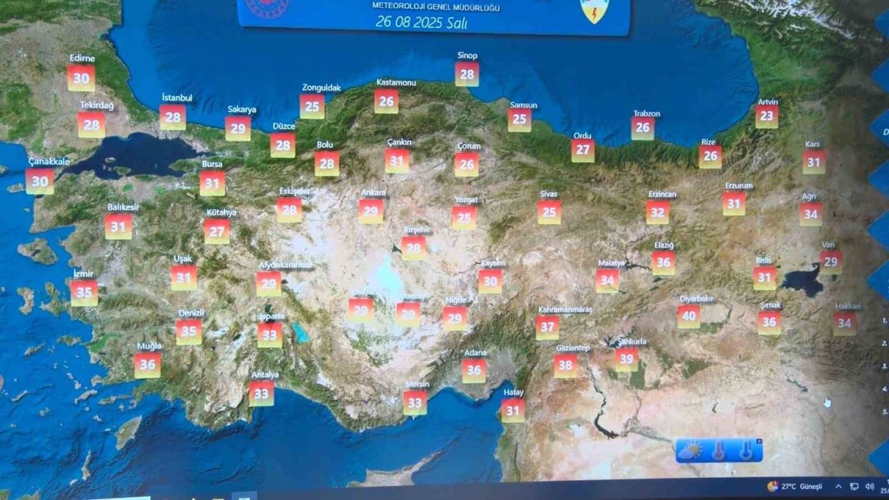 Ülke genelinde hava sıcaklıkları mevsim normalleri civarına düşüyor