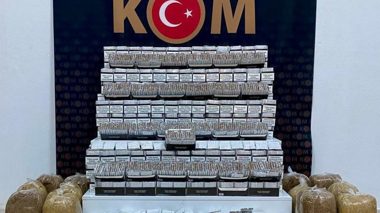 Kars’ta makaron ve tüten ele geçirildi