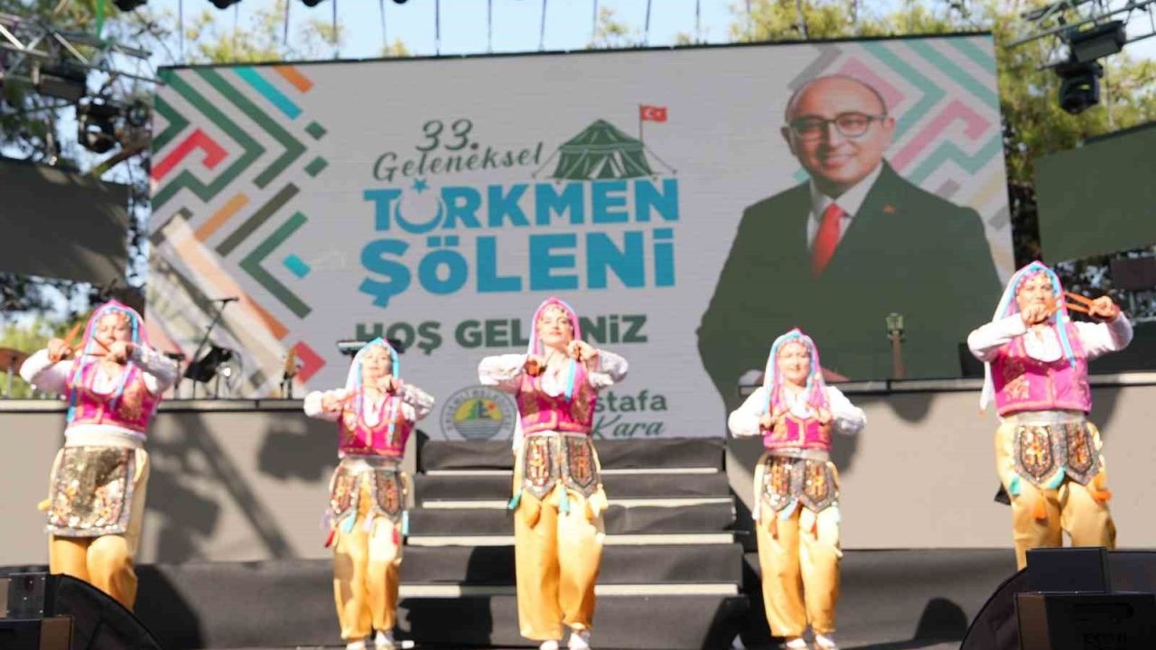 33. Geleneksel Türkmen Şöleni’ne binlerce kişi katıldı