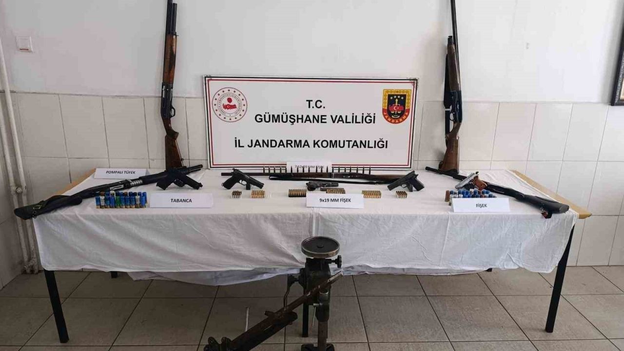 Gümüşhane’de jandarmadan silah operasyonu