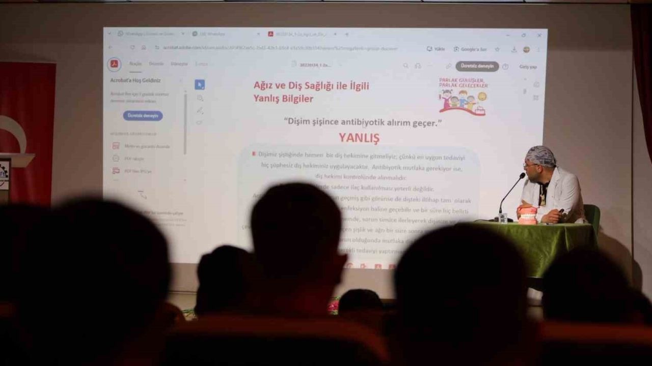Öğrenciler, ağız ve diş sağlığının önemini öğrendi