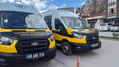 Bayburt'un toplu taşıma filosu yenileniyor