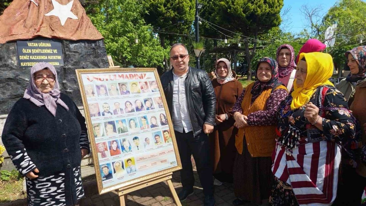 Trabzon’da 26 yıl önce deniz faciasında hayatını kaybeden 38 kişi unutulmadı