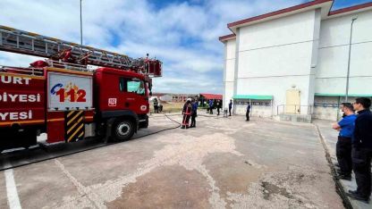 Ceza İnfaz Kurumunda yangın tatbikatı