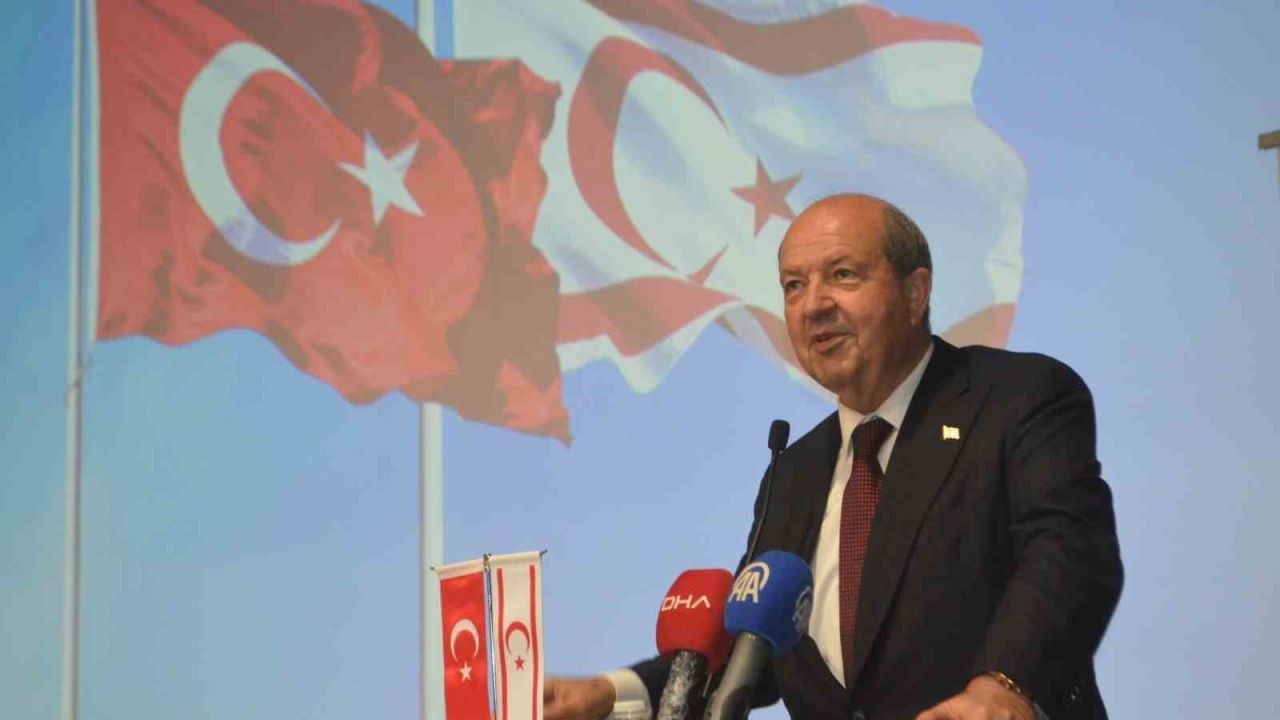 Eski KKTC Cumhurbaşkanı Tatar: "Ana vatan, yavru vatan, mavi vatan ve gök vatan anlayışıyla geleceğe güçlü adımlarla yürüyoruz"