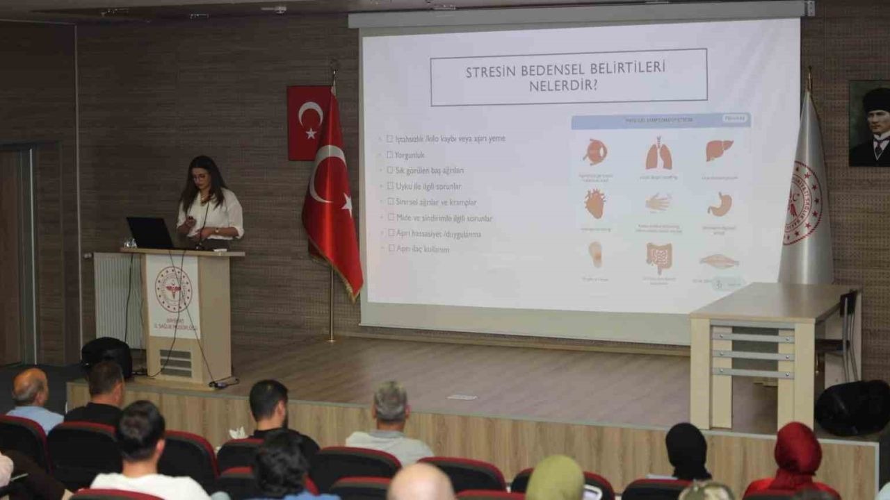 Sağlık Müdürlüğü personeline stres yönetimi eğitimi